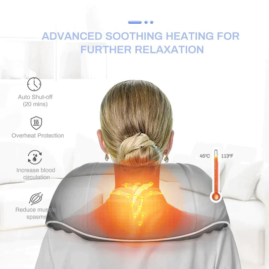 Relax Anytime, Anywhere with the Neck and Shoulder Massager.